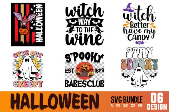 Halloween SVG T-shirt Design Bundle