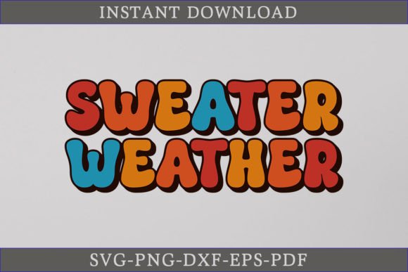 Sweater Weather Retro SVG