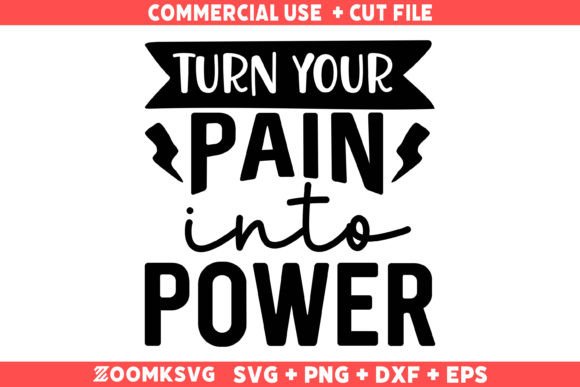Turn Your Pain into Power SVG, Gym SVG