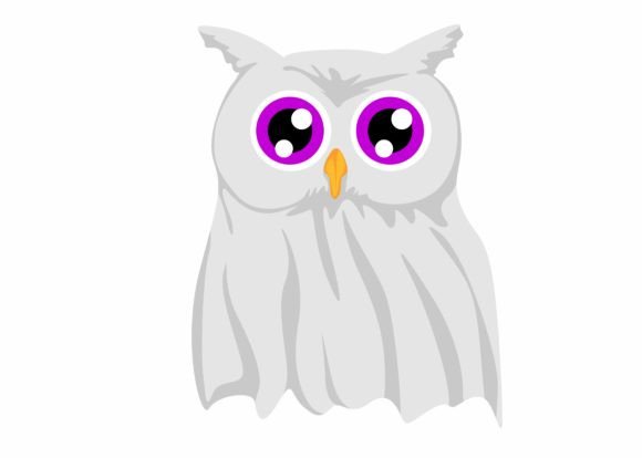 Сute Ghost Owl Svg, Halloween Svg